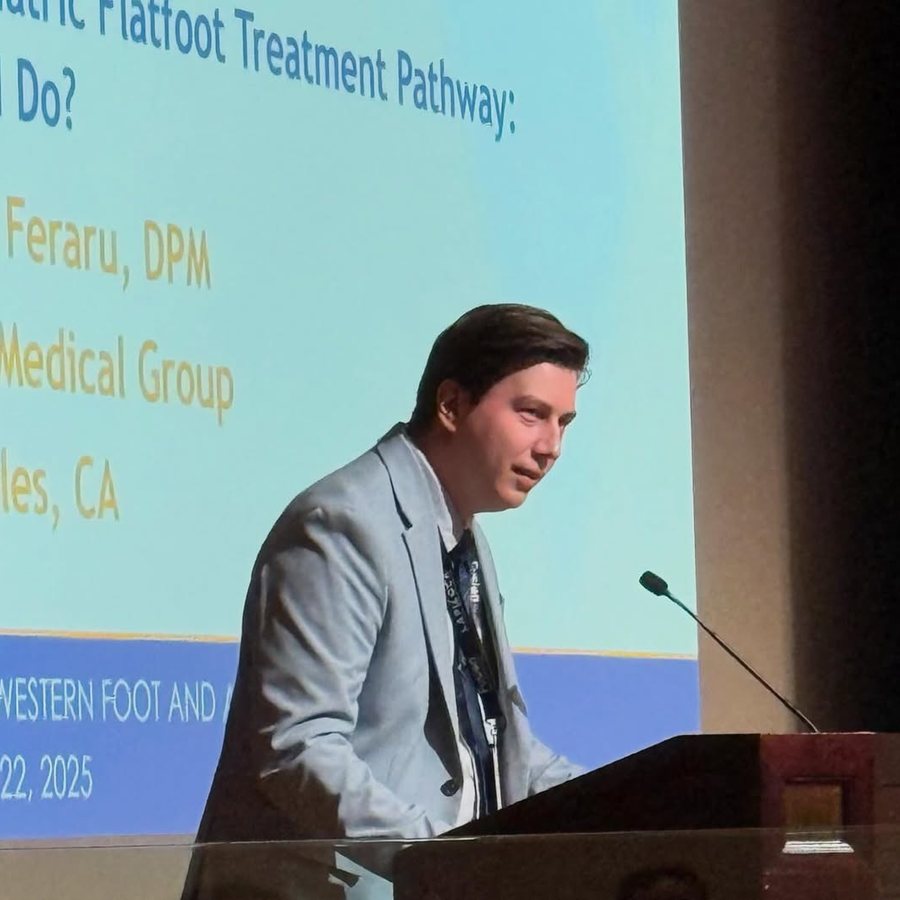 Instagram post showing Dr. Feraru speaking at a podium